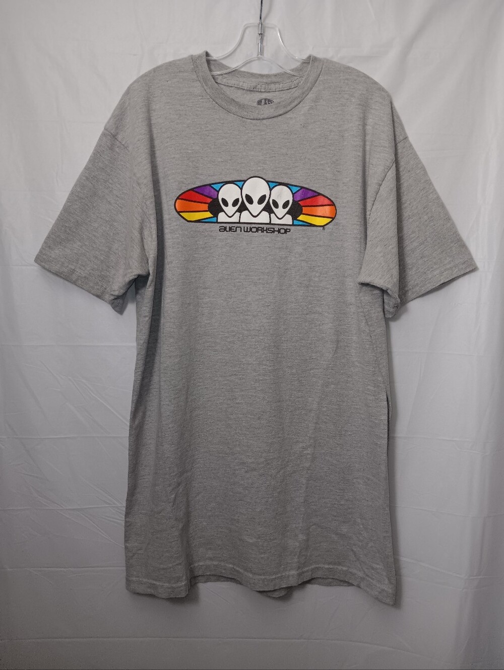 ALIEN WORKSHOP COTTON CREWNECK RAINBOW GRAPHIC T-SHIRT